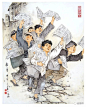 著名连环画家范生福和他笔下的《画说老上海》和连环画《卖饼》