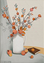 植物手绘插画装饰画 - 源文件
