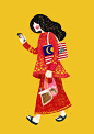 People of Malaysia : An illustration I did representing Malaysia among 11 other countries to "Asian Creative Data Map (ACDM)" Exhibition at Tokyo, Japan.