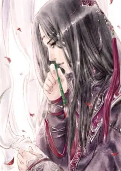 唯美古风动漫人物CP背景图