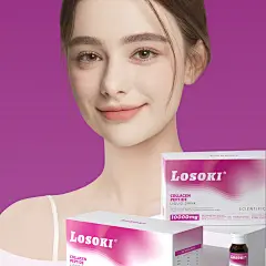 [9盒]美国乐斯可losoki胶原蛋白肽美白小分子抗内服衰老液态饮品-tmall.com天猫