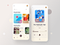 Jawad在Dribbble上的有声书UI应用程序