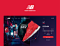 New Balance. Store fashion red new balance flat ui web store footwear minimal sneaker