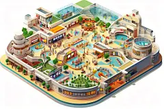 现代3d建筑房子素材图片