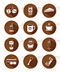 咖啡饮料 咖啡主题元素 咖啡杯 咖啡豆 LOGO标志矢量图 设计素材-淘宝网
