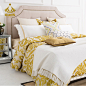 法式奢华床上用品样板房间多件套欧式软装别墅金色宫廷风床品正品-淘宝网