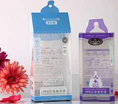 无为_design采集到包装-透明材质  奶瓶包装参考