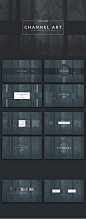 Youtube 频道艺术模板 YouTube Channel Art Templates
