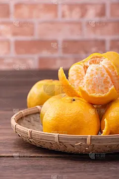 暗色,漏勺,水果,木制,红色,去皮的,概念,砖墙,竹子,特写
