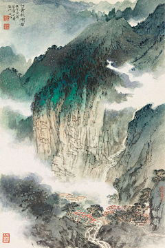 这个下雨天采集到国画山水