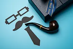 烟斗父亲节男士用品节日摄影图