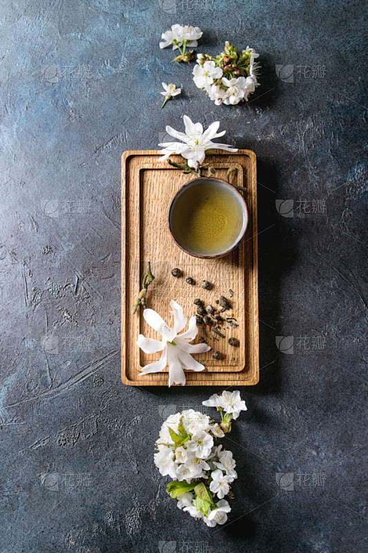茶,春天,垂直画幅,球,美,樱花,樱桃,...