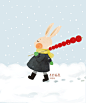 兔小姐之冬天里的糖葫芦#某某插画#
