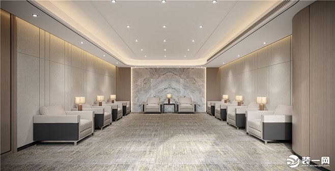 【深圳心品建设】办公室贵宾室装修效果图