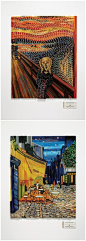 无数根彩色铅笔组合而成的世界名画，你还认得出来吗？来自Faber-Castell