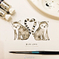 超级可爱的小动物们~~
【插画师：inky.diary】 ​ ​​​​