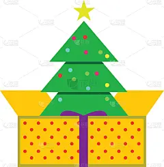 简单卡通圣诞树