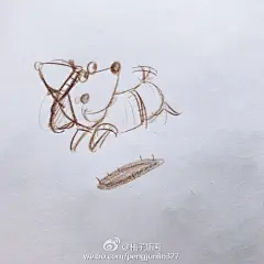 【还能画画就没烧傻】现在的状态是电脑画画头晕、水彩画画坐不住…头疼的捏到两眉之间出现血印已无法见人只能速写本过过瘾️ ​​​​
