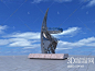 现代城市雕塑3D模型