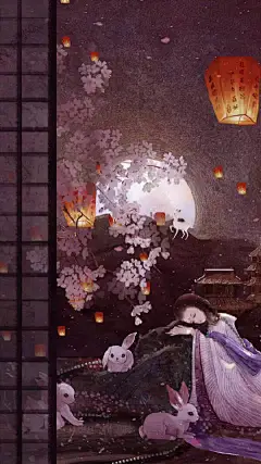 孔明寄思念，中华复康安
把之前的图做了个视频，算是元宵贺图吧

插画超话#遇见艺术# L舍溪_的微博视频 ​​​​