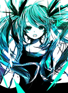 深海少女 ☆ p站 二次元 插画 头像 手绘 v家 初音未来 miku