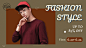 简约跨境电商男装海报banner