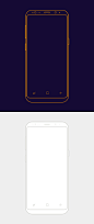 2 枚极简三星 Galaxy S8 线框模型 - 线框 - sketch.im
