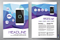 Brochure design a4 vector template