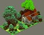 Medieval scenes - Voxel art : Medival scenes concepts I made in voxel art.