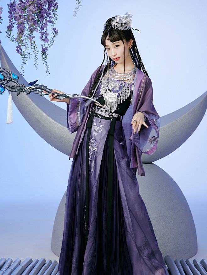 十三余小豆蔻儿[五毒教 五毒美人-剑网3联名] 蝴蝶刺绣宋制汉服女-淘宝网