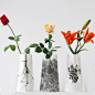 创意生活-芳芳的纸花瓶-Flexi paper vase