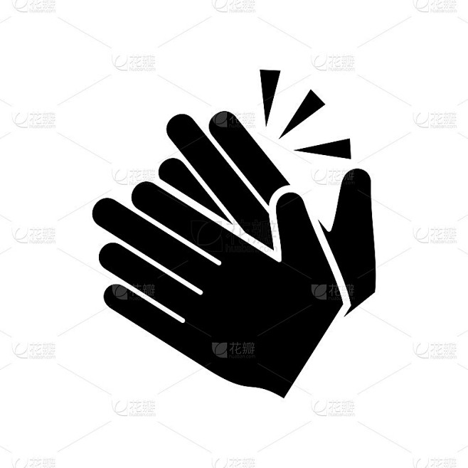 Clapping hand icon vector