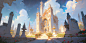 00363-856942942-Gorgeous crystal palace, CG rendering European style, overlooking, fairy tale, rose surround, lighting effect, heavenly, starry