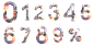 数字-创意-设计-0123456789-%-机械-重工业-齿轮-火焰-燃烧-png