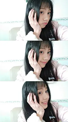 方大叶手机自拍女头像壁纸