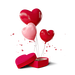 520 爱心 气球 红心 3D气球 情人节 告白季 免抠素材