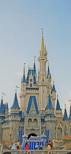 迪士尼乐园 城堡 景深壁纸