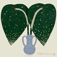 老22222采集到花插画