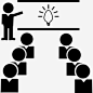 班集体图标高清素材 学习 学生 教学 教师 教育理念 灯泡 组 课堂 免抠png 设计图片 免费下载