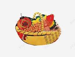 手绘灯笼鱼鞭炮高清素材 平面电商 创意素材 png素材