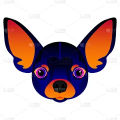 贺卡,狗,动物头,式样,抽象,书,请柬,美术肖像,想象