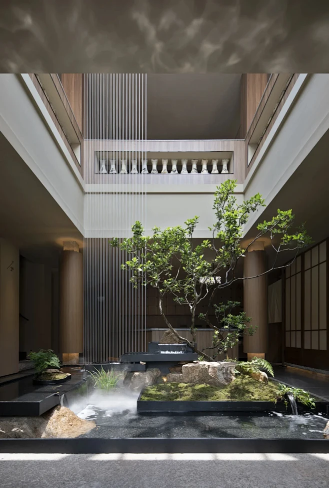 室内景观｜室内中庭流水景观 - 小红书-花瓣网