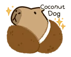 【米图网-52mitu.com】卡皮巴拉 动物 水豚 儿童 卡通 可爱 表情包卡皮巴拉