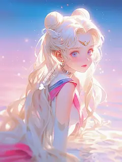 治愈系壁纸✨美少女海边沙滩 美人鱼公主头像
