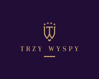 TRZY WYSPY标志 酒店logo ...