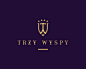 TRZY WYSPY标志 酒店logo 盾牌 TW字母 WT字母 五角星 商标设计  图标 图形 标志 logo 国外 外国 国内 品牌 设计 创意 欣赏