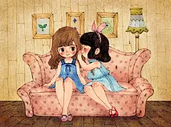 温暖清新风格的生活场景画作，将美好的生活瞬间保存下来，当岁月过往以后，还能温馨回首这些片段 ~ 韩国插画家AEPPOL的插画作品。