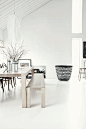 #interior design #dining spaces #style #white interiors #light #inspiration