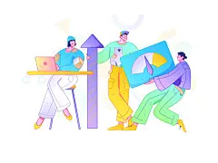 运营插画 | 图源免费EPS文件 |商业、工作、招聘、商业合作、技术、合作、职业、文件、企业、公司、团队、办公室、任务、项目、报告、会议、交流、沟通、人物