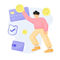 Flat Illustration Of Payment Illustration